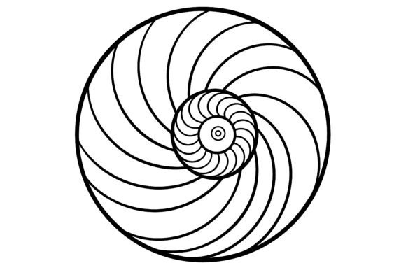 Abstract Seashell Spiral Circle Line Art: A Practical Guide for Modern Design Applications