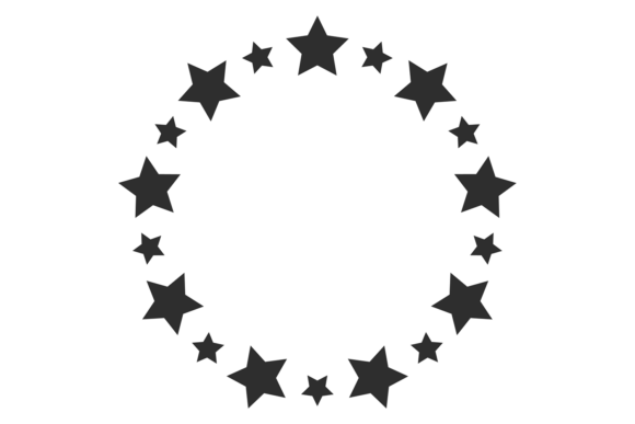 Award Frame: Black Star Border Design