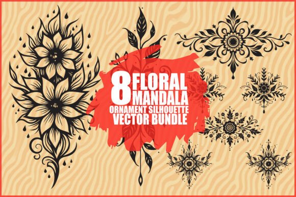 Black Mandala Art Pattern: Elegant Design Assets