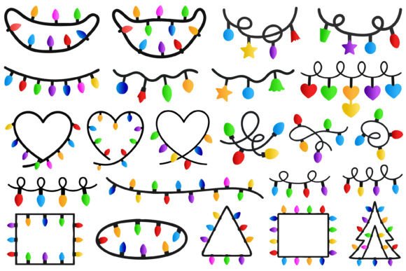 Christmas Lights SVG Bundle for DIY