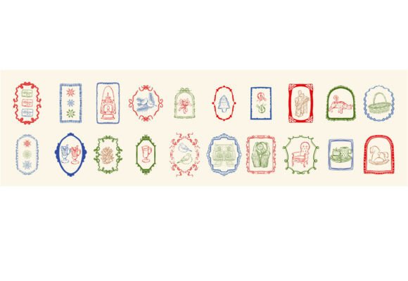 Christmas Stamps Whimsical: Elevating Holiday Design with Vintage Charm