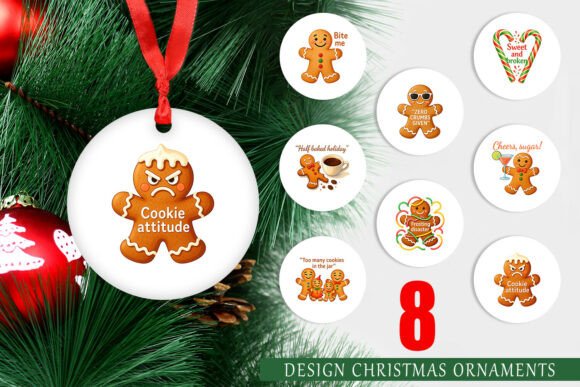 Dark Humor Gingerbread Ornaments
