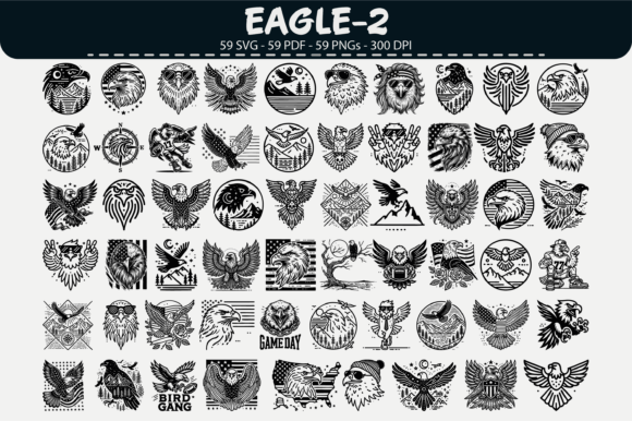 Eagle Vector Clipart: 59 Designs