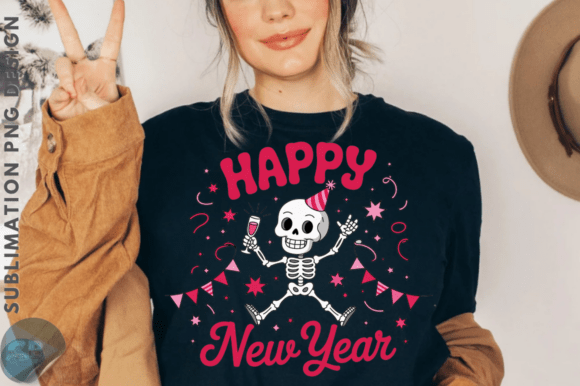 Happy New Year Sublimation PNG Design Guide