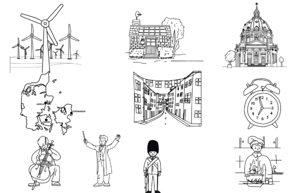 Integrating Denmark Culture Clipart into Educational and Creative Workflows
