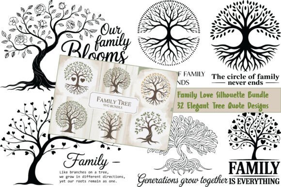Integrating the 32 Family Love Silhouette Bundle into Your Creative and Business Workflows