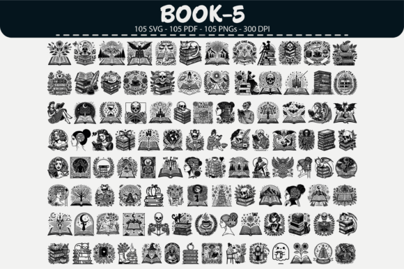 Integrating the Book Clipart Bundle – 105 Designs into Your Creative Workflow