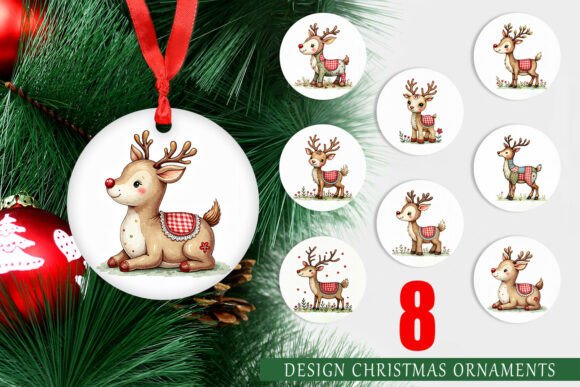 Patchwork Reindeer Ornament Design Guide