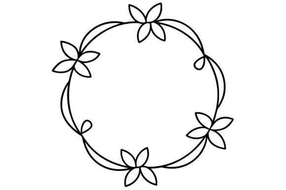 Strategic Branding with Abstract Floral Wreath Line Art