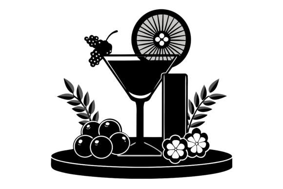 The Art of Visual Storytelling: Understanding the Black Silhouette Cocktail Logo Design