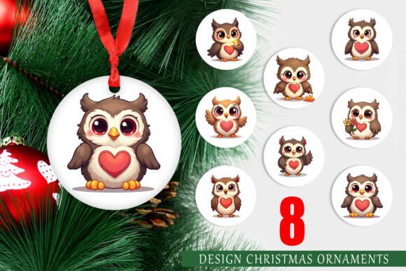 Transform Your Holiday Decor with High-Resolution Stitched Owl Poses