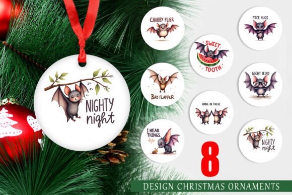 Unleashing Whimsy: The Creative Potential of Cute Bat Ornament PNG Designs for Holiday Crafting
