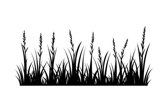 Unlocking Creative Potential with a Simple Minimal Grass Silhouette Vector