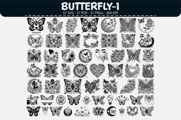 Unlocking Creative Potential with the Butterfly Vector Bundle – 57 Designs
