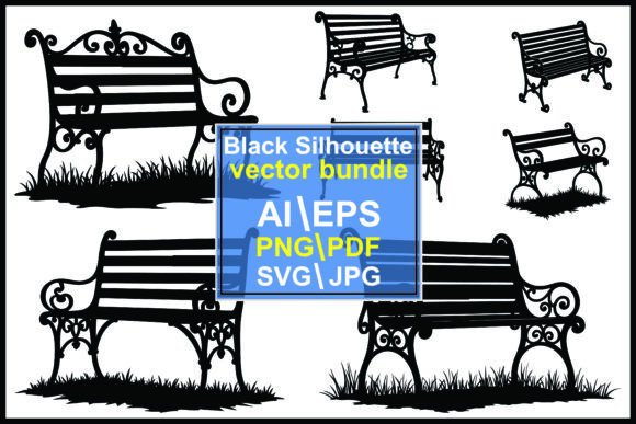 Wooden Bench Silhouette Clipart: A Versatile Resource for Designers and Creators